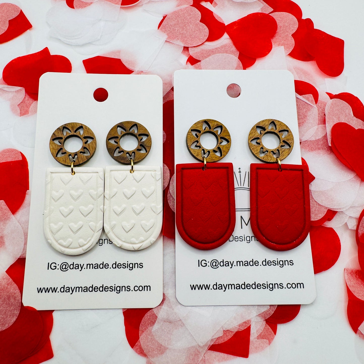 Heart Print Dangle