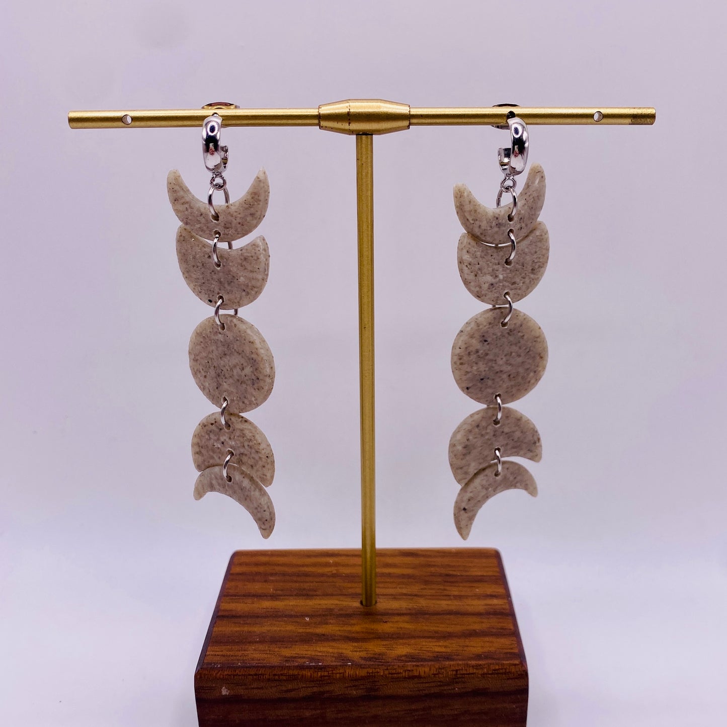 Moon Phase Dangle Earrings