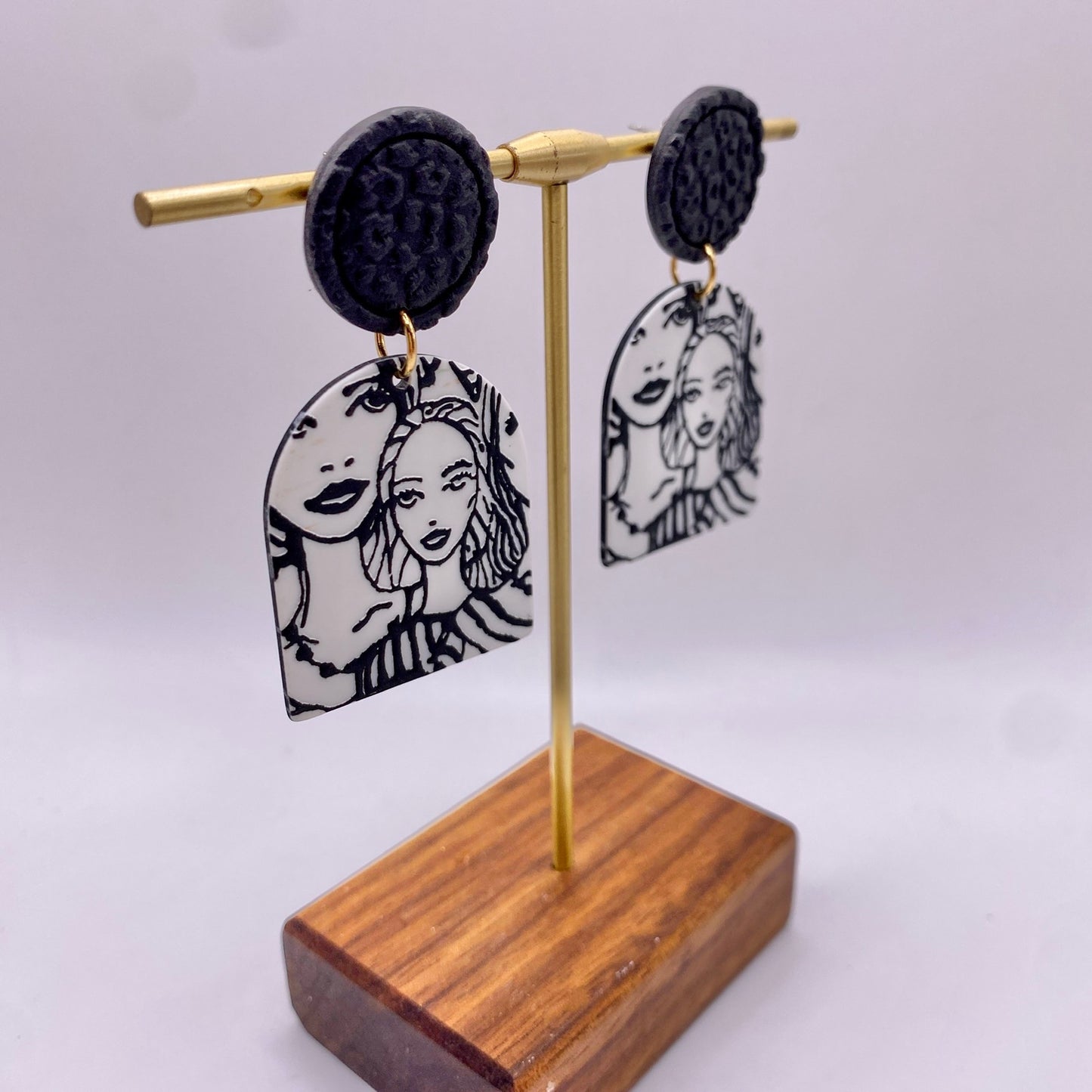 Faces Dangle Earrings