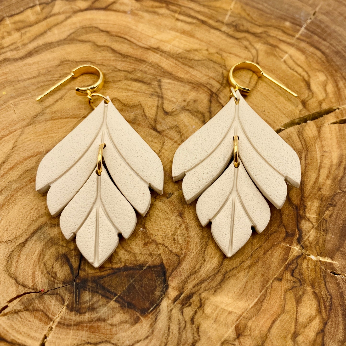 Fancy Leaf Dangle Earrings