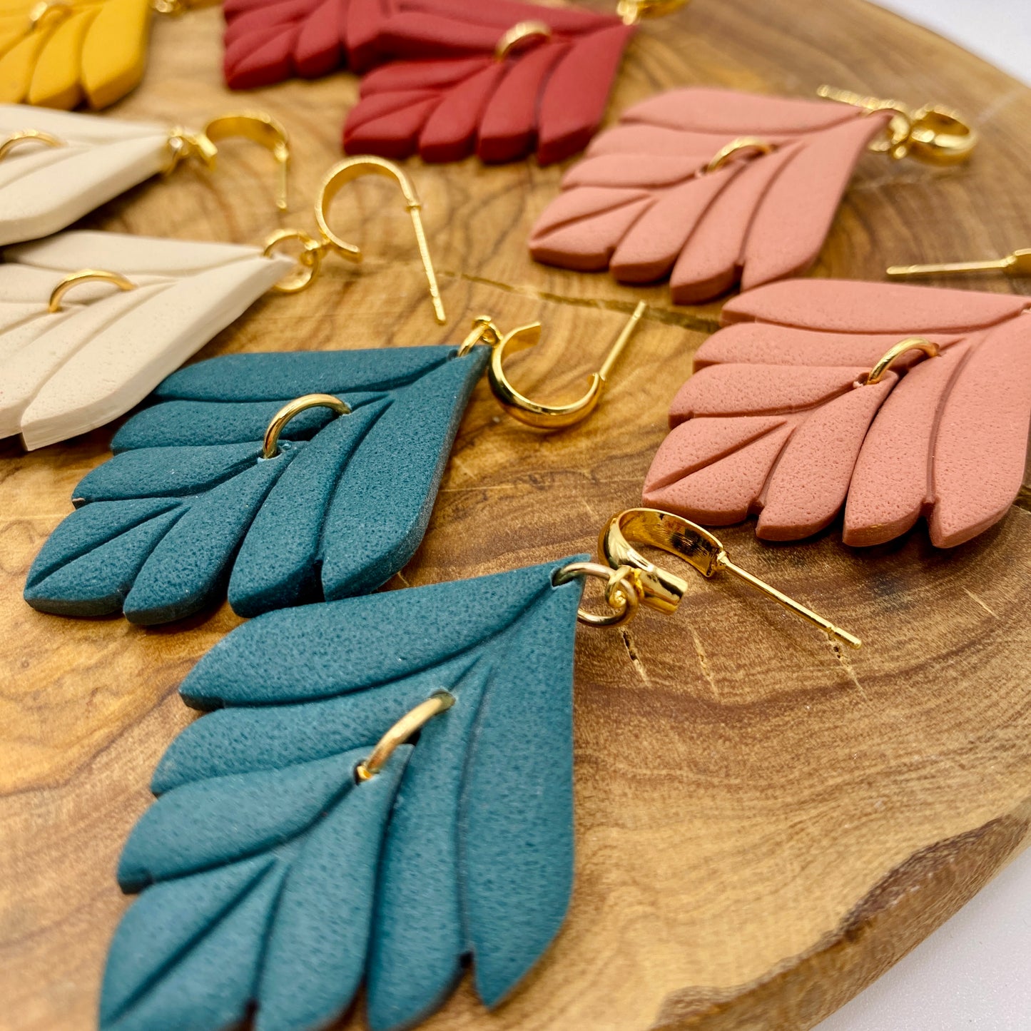 Fancy Leaf Dangle Earrings