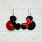 Mr & Mrs Mouse Dangle Earrings