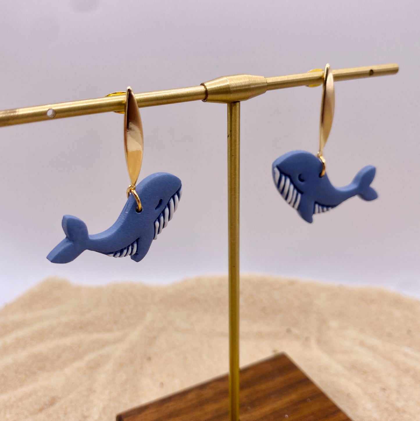 Whale Dangle Earrings