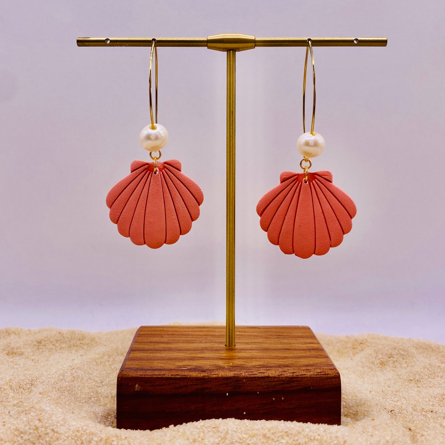 Shell & Pearl Dangle Earrings