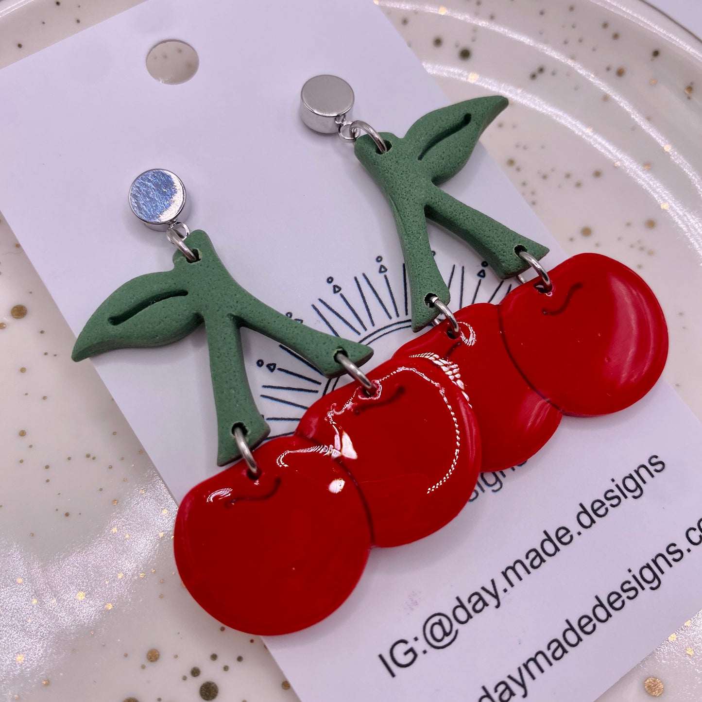 Cherry Dangle Earrings