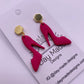 Pink Stiletto Earrings