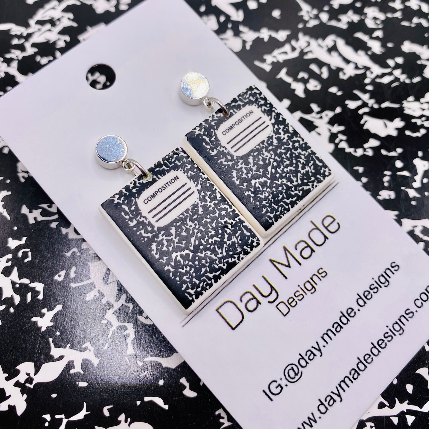 Composition Notebook Earrings