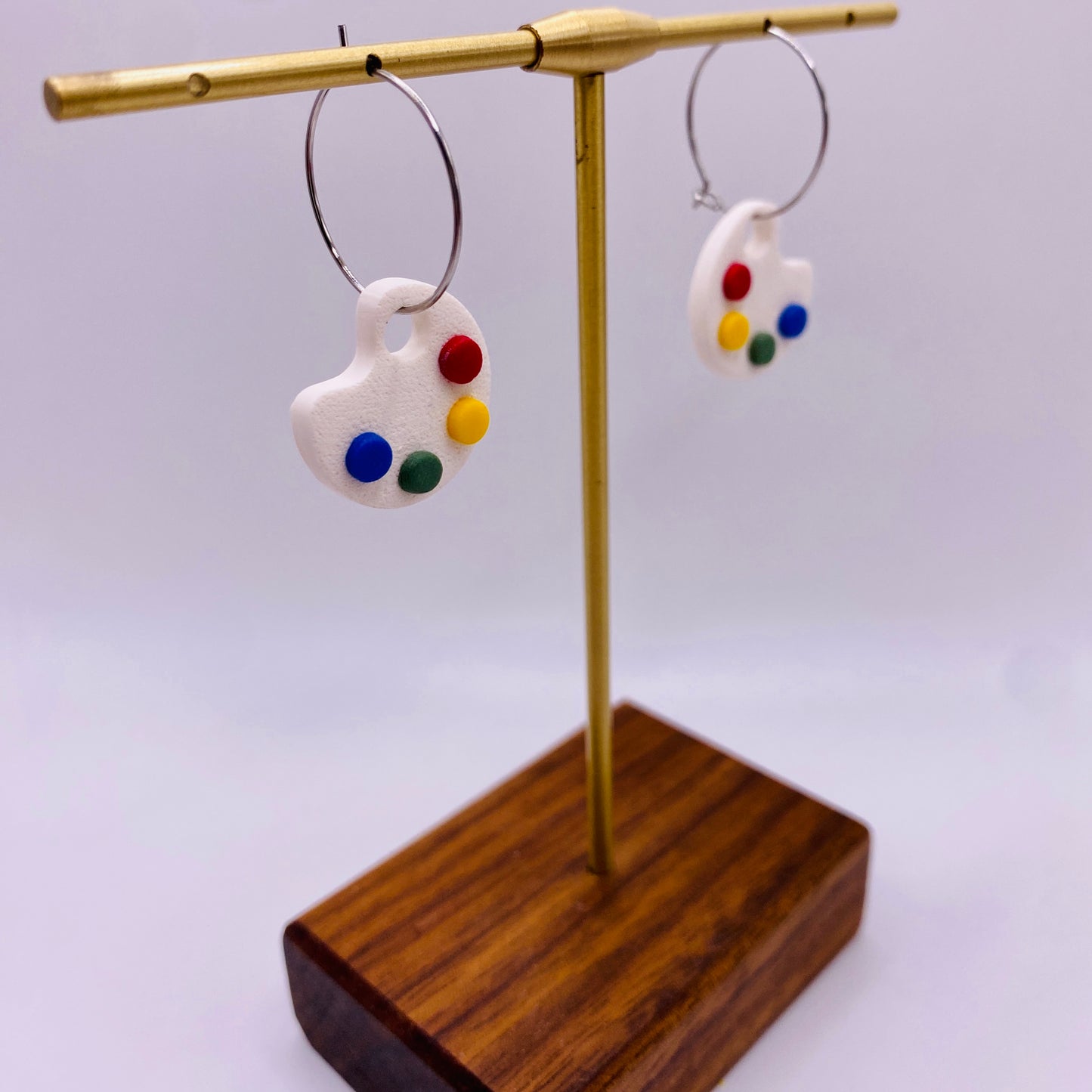 Art Palette Hoop Earring