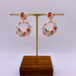 Orange Dangle Earrings