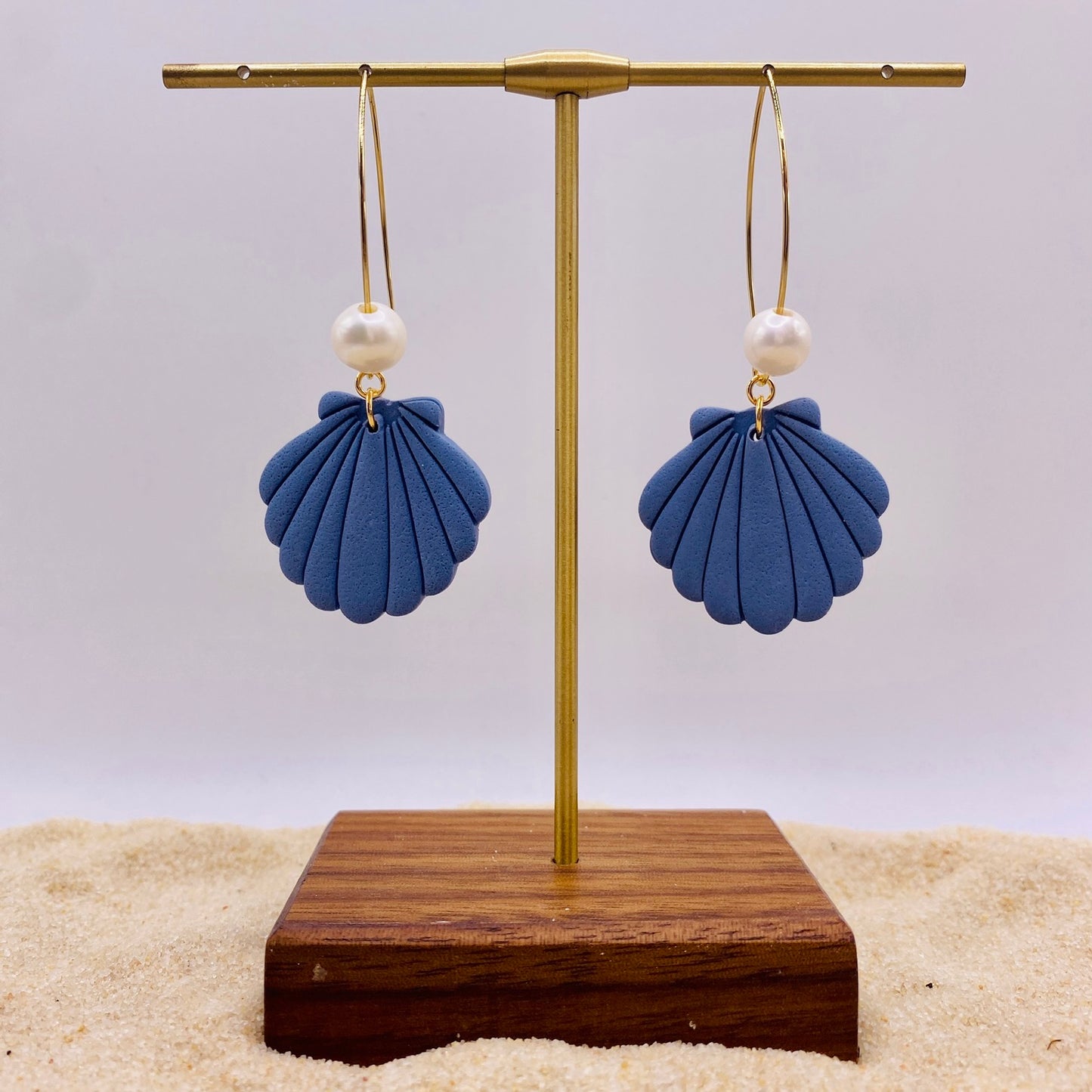 Shell & Pearl Dangle Earrings