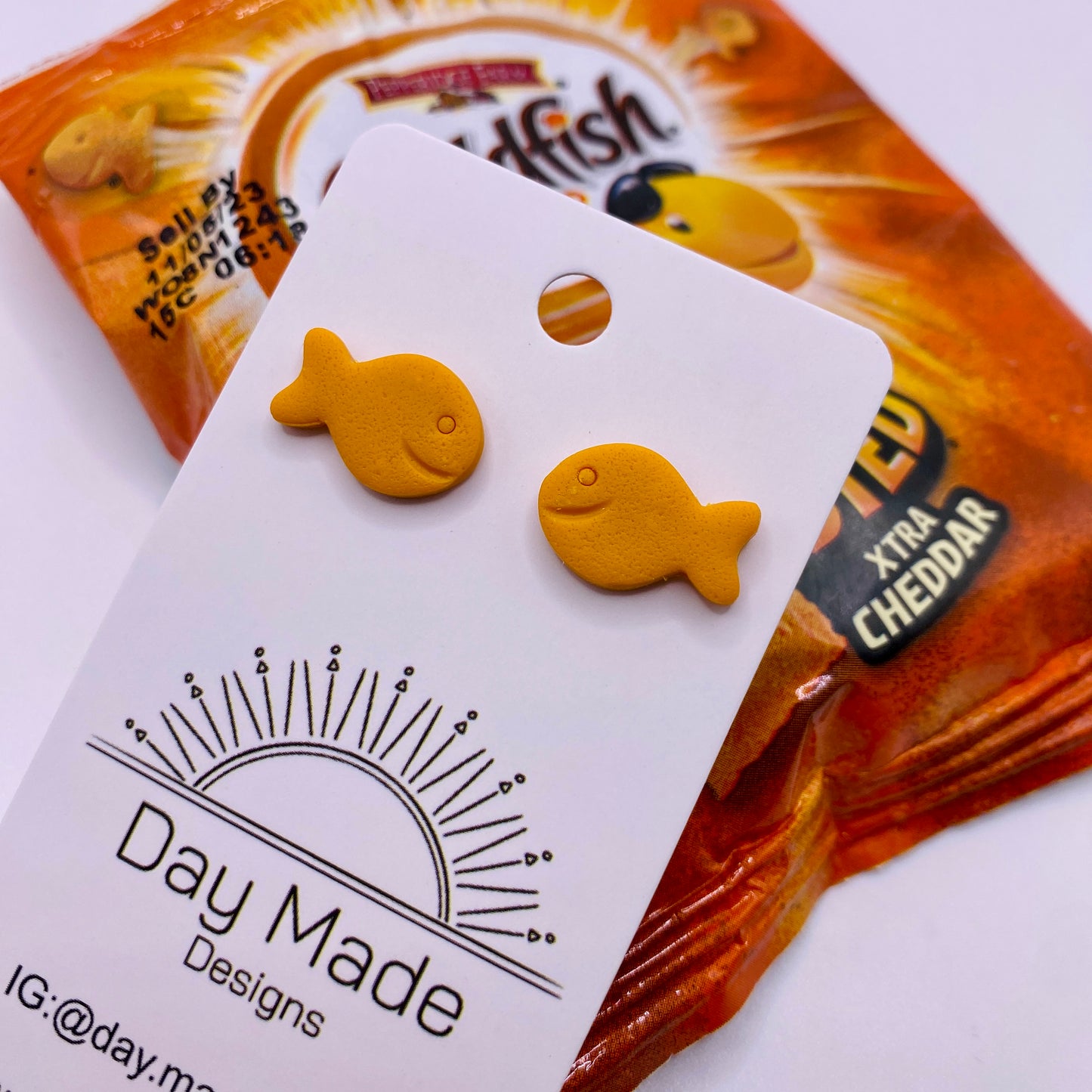 Goldfish Cracker Earrings