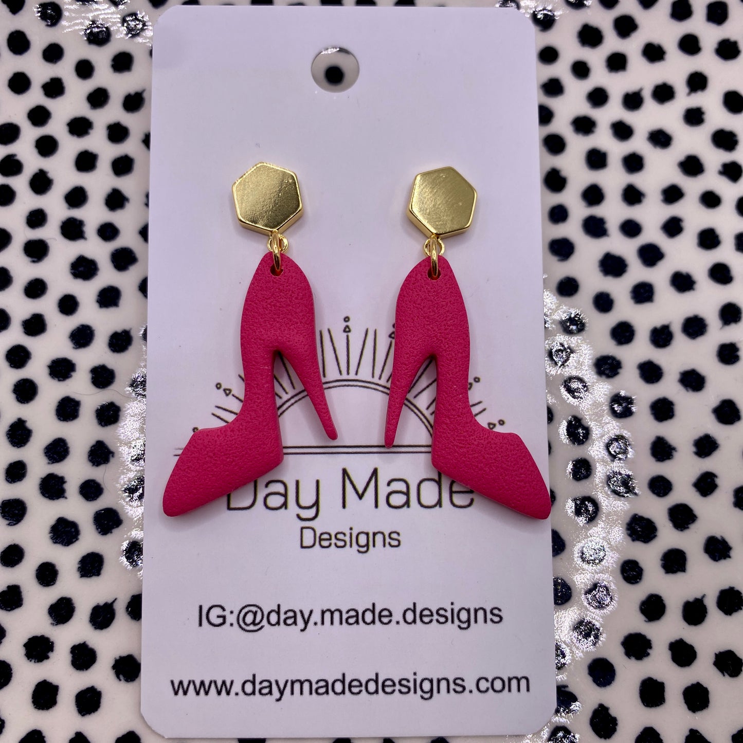 Pink Stiletto Earrings