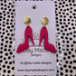 Pink Stiletto Earrings