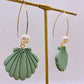 Shell & Pearl Dangle Earrings