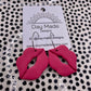 Pink lips Dangle Earrings