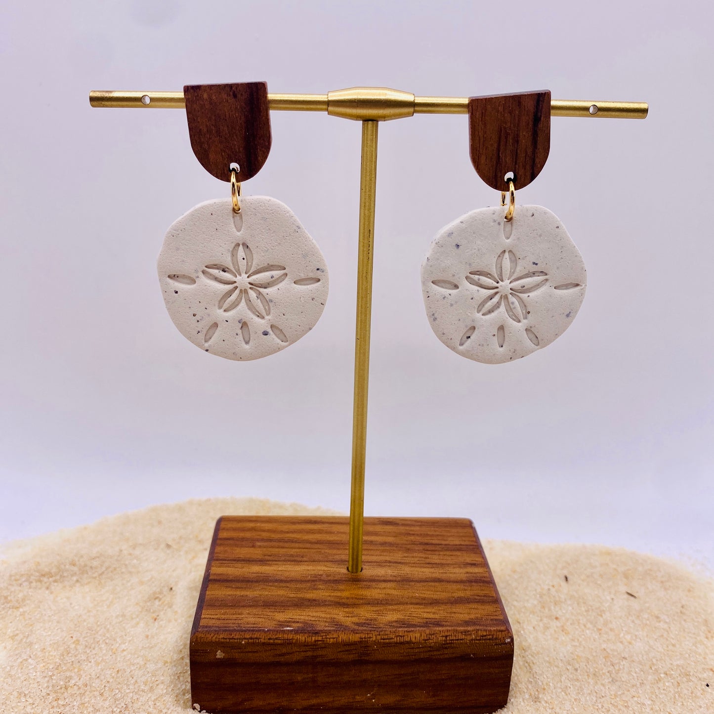 Sand Dollar Dangle Earrings