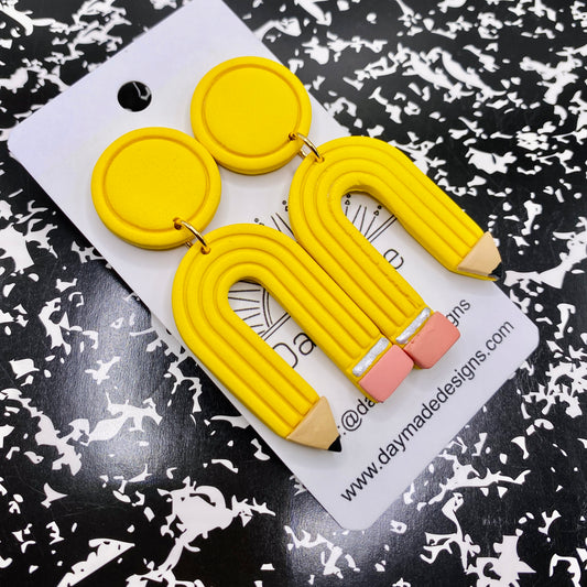 Pencil Arch Earrings