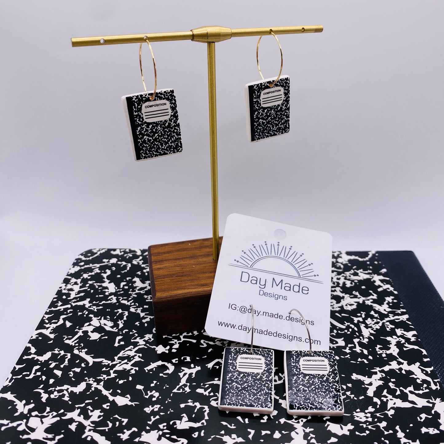 Composition Notebook Earrings