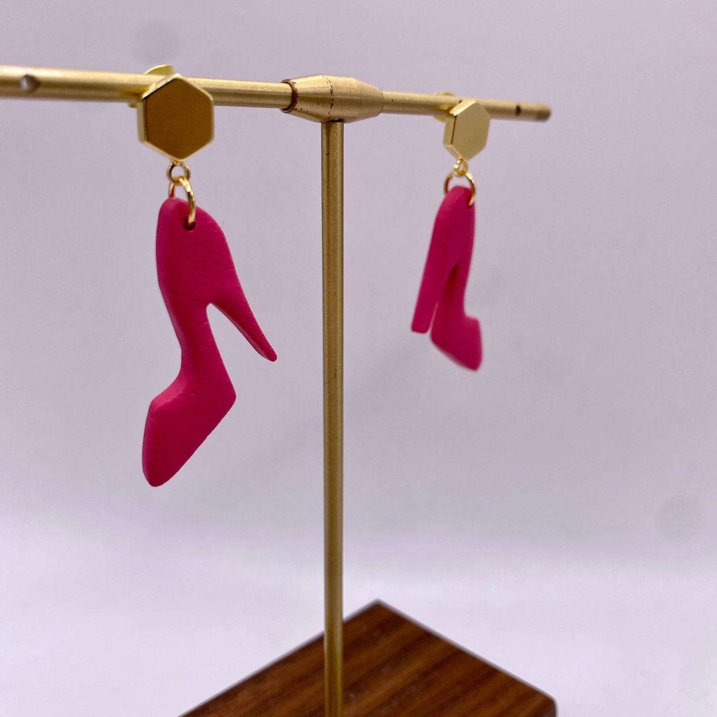 Pink Stiletto Earrings