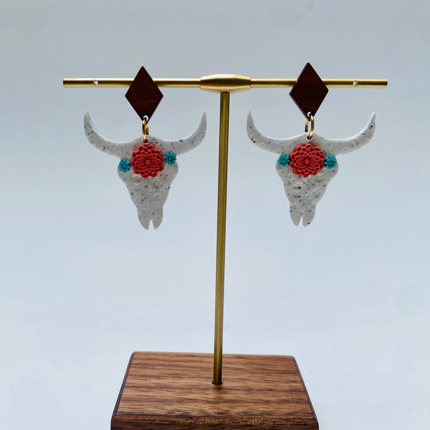 Long Horn Earrings