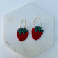 Strawberry Hoop Earrings