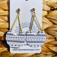 Black & White Arrow Dangle Earring