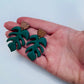 Monstera Dangle Earrings