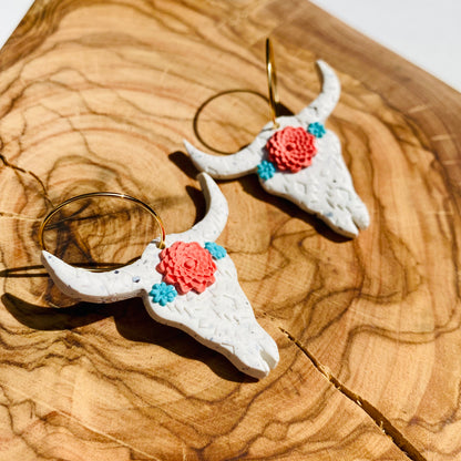 Long Horn Earrings