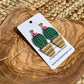 Succulent plant earrings, Cactus