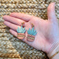 Succulent Plant Earrings, Aloe