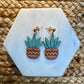 Succulent Plant Earrings, Aloe