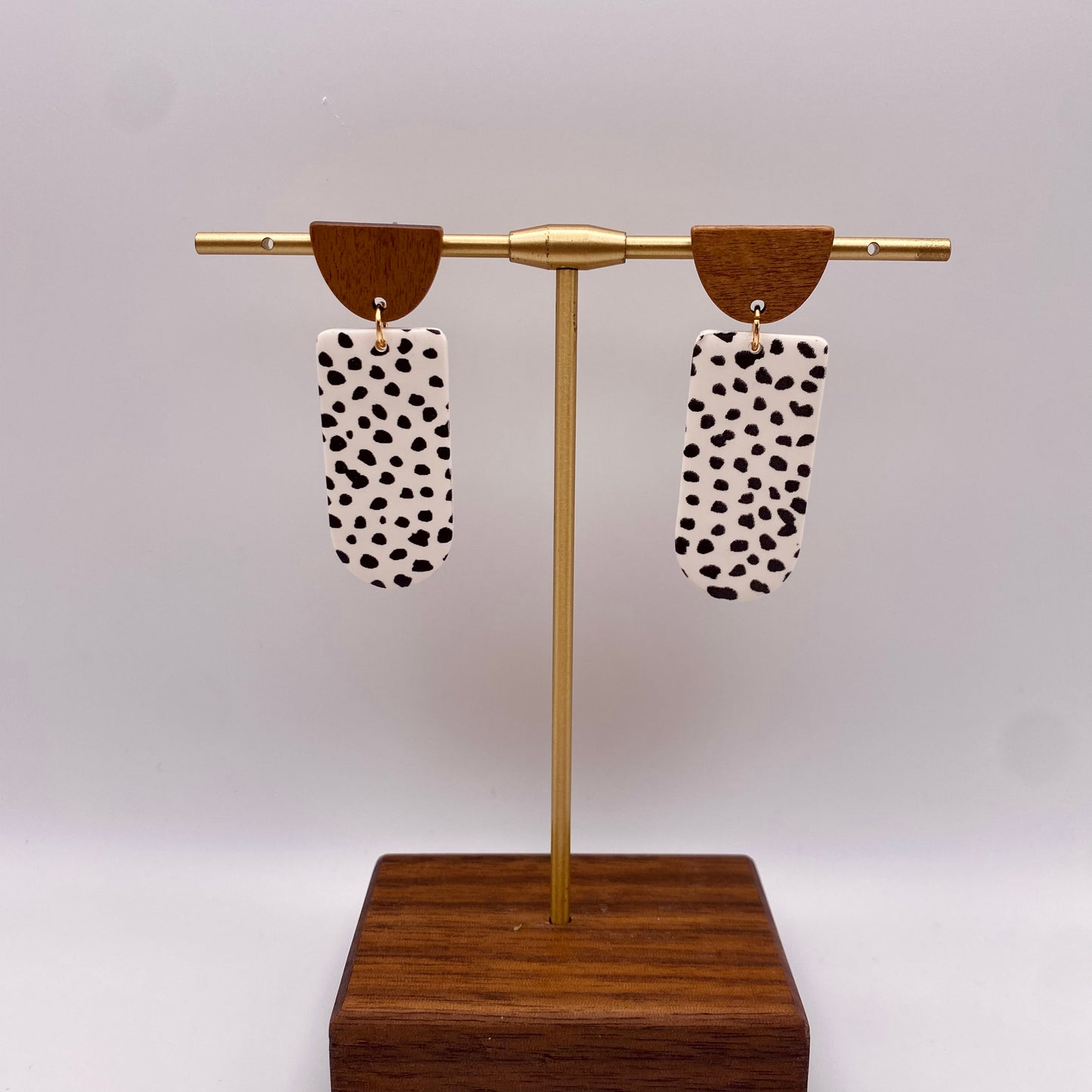 Dalmatian Dangle Earrings