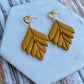 Fancy Leaf Dangle Earrings