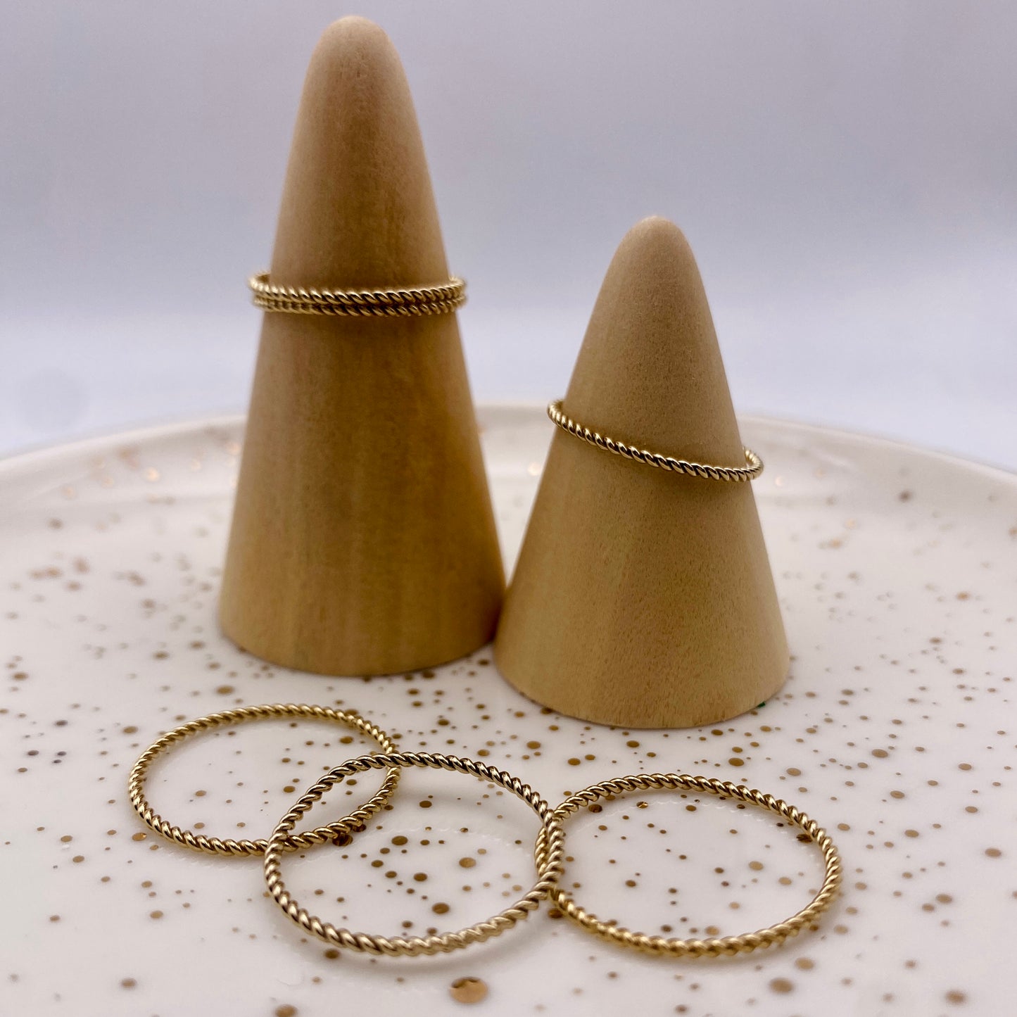 Twisted Stacking Wire Ring