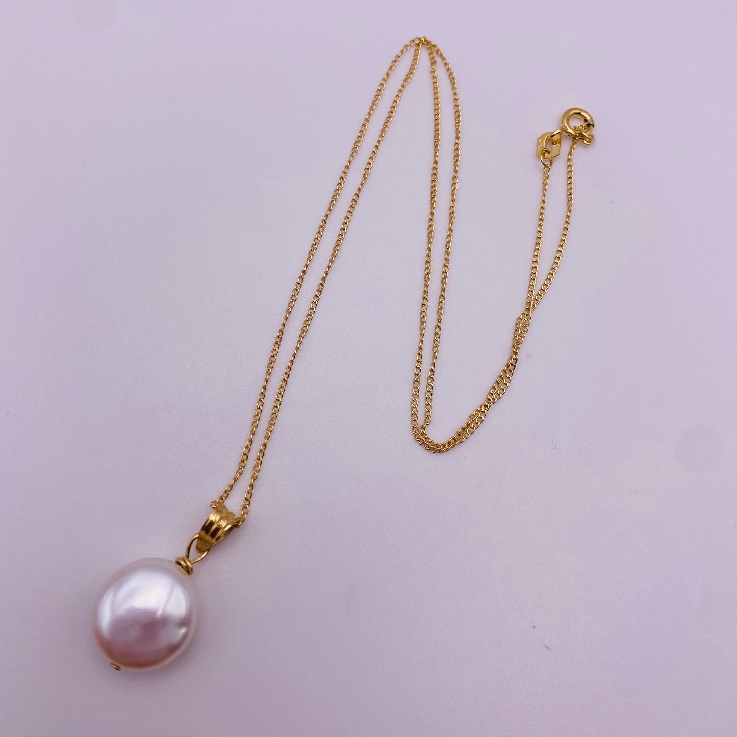 Coin Pearl Necklace