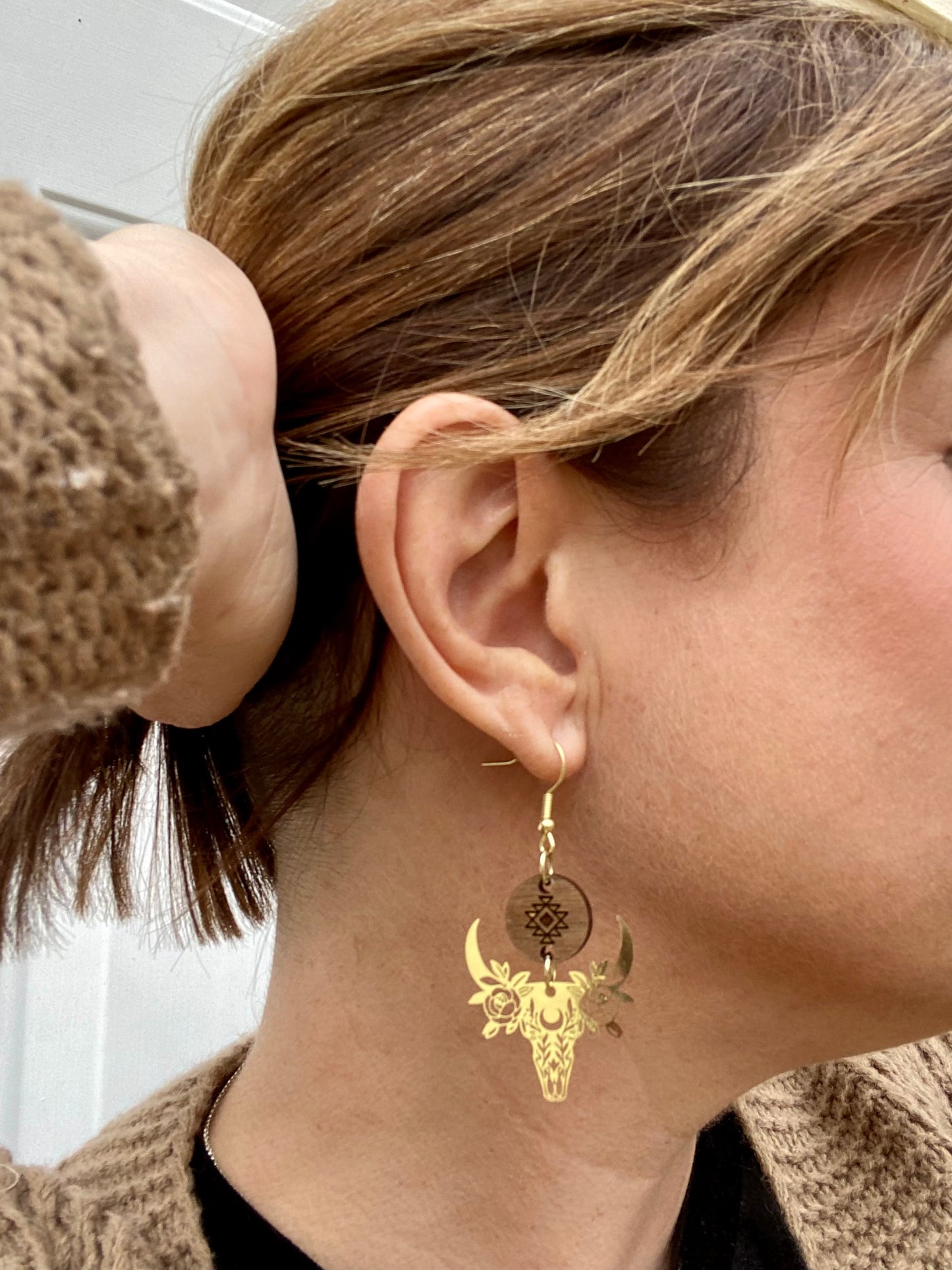 Bullhorn Earrings